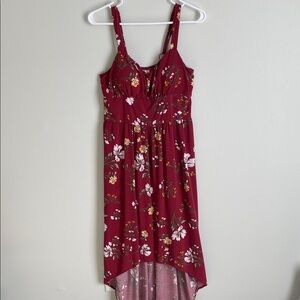 Floral High Low Sweetheart Dress